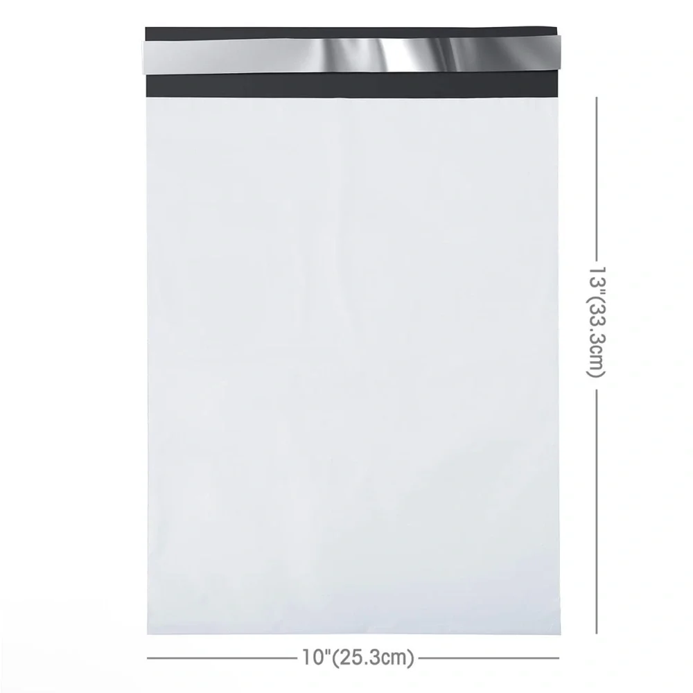 25 White Poly Mailers & 25 Thank you Stickers